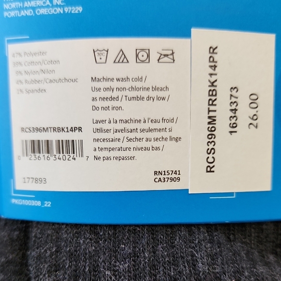 Columbia Men's Gray Socks - 4 Pairs - Picture 2 of 6